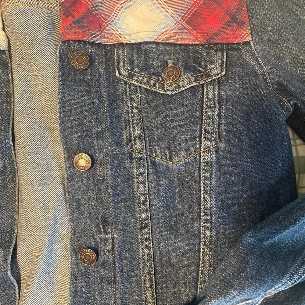 Gap Pendleton Plaid Denim Jacket - image 5
